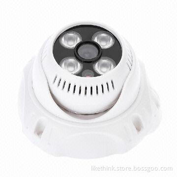 CCTV Dome Camera with 1/3-inch Sony IR Dome Camera, 1,200TVL, 3 Pieces of LED and 3.6mm Lens